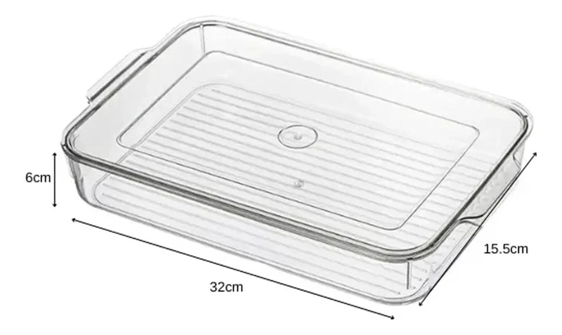 ORGANIZADOR DE REFRIGERADOR CON TAPA PARA ALIMENTOS - 2