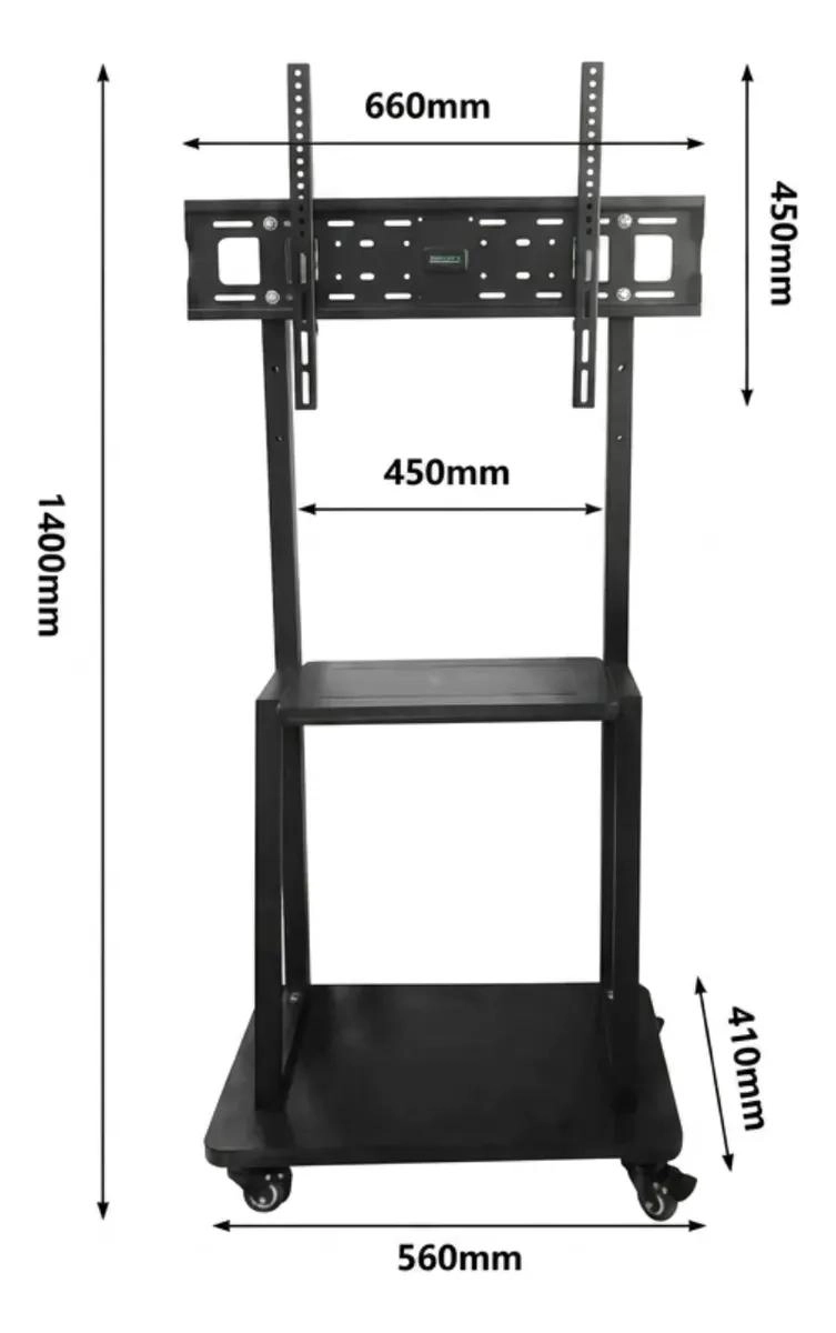 SOPORTE MOVIL PARA TELEVISORES DE 32 A 75 PULGADAS CON RUEDAS - 2
