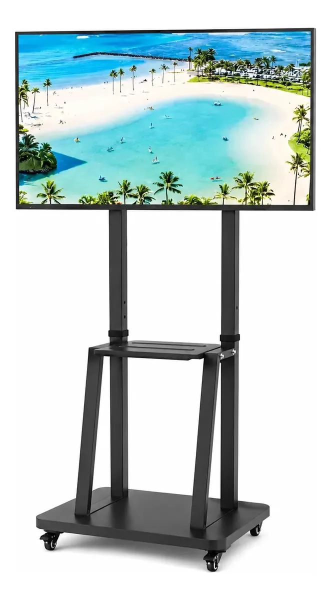 SOPORTE PEDESTAL MOVIL PARA TV CON RUEDAS DE 32 A 75 PULGADAS - 1