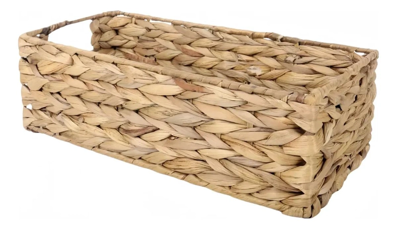 CESTA ORGANIZADORA ECOLOGICA DE PASTO CALABAZA 37X16.5X11 CM - 2