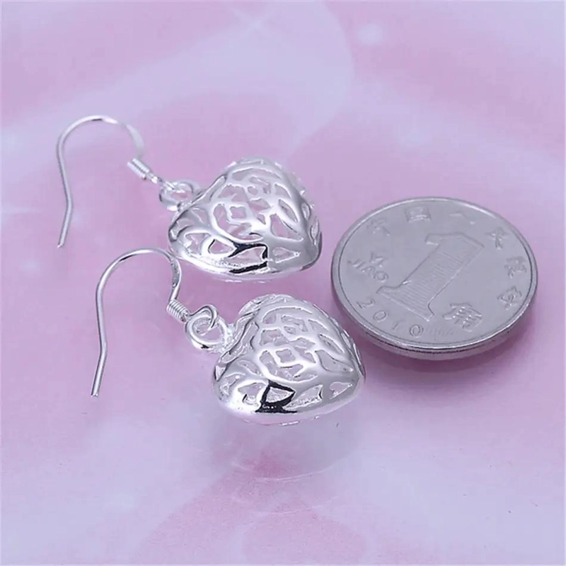 AROS DE PLATA 925 CON ZIRCONIA CUBICA PARA MUJER - 5