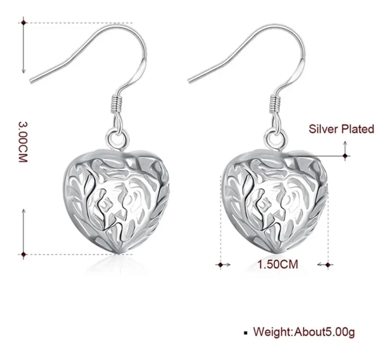 AROS DE PLATA 925 CON ZIRCONIA CUBICA PARA MUJER - 7