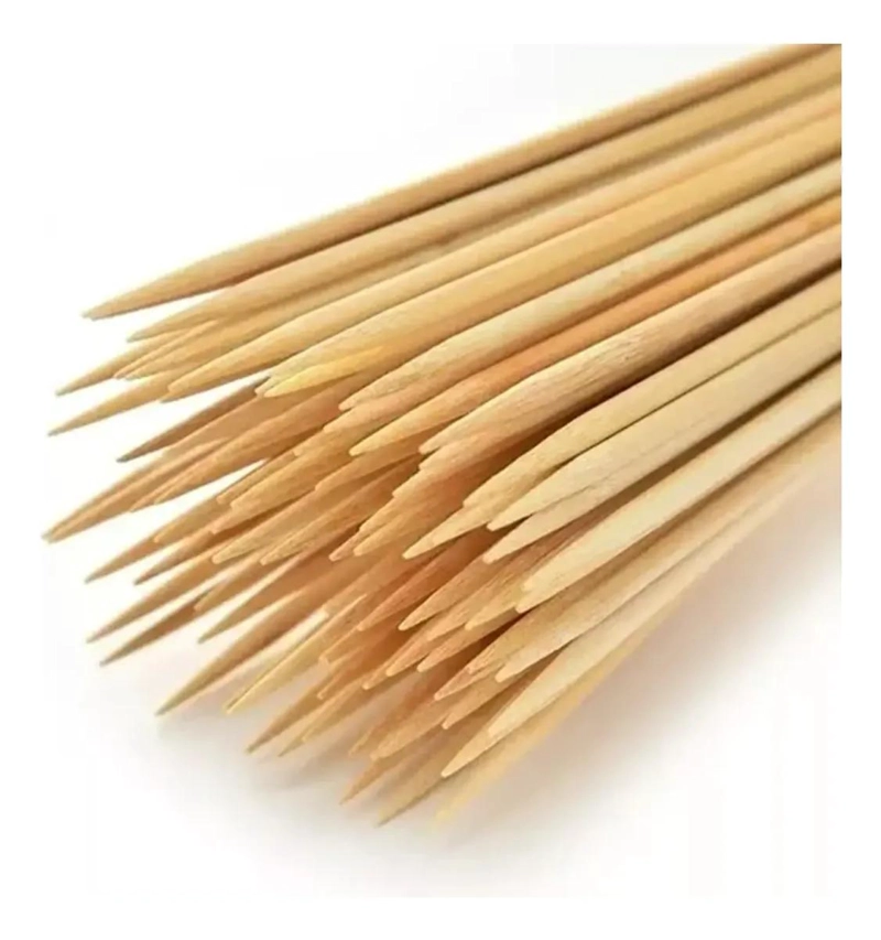 PALOS PARA BROCHETAS GRUESOS DE 45 CM Y 3 MM DE DIAMETRO PAQUETE 300 UNIDADES - 2