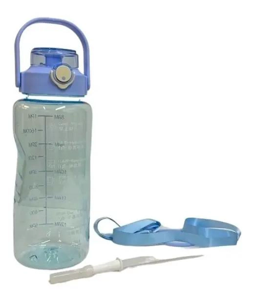 BOTELLA DE AGUA MOTIVACIONAL DE 2 LITROS CON MEDIDOR - 1