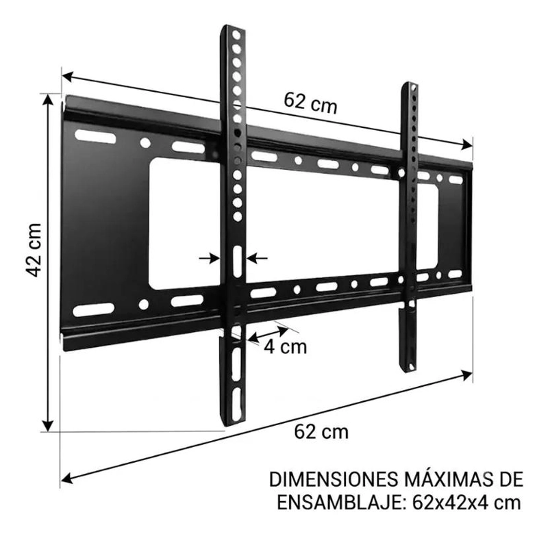 SOPORTE MURAL FIJO PARA TELEVISORES DE 40 A 80 PULGADAS - 3