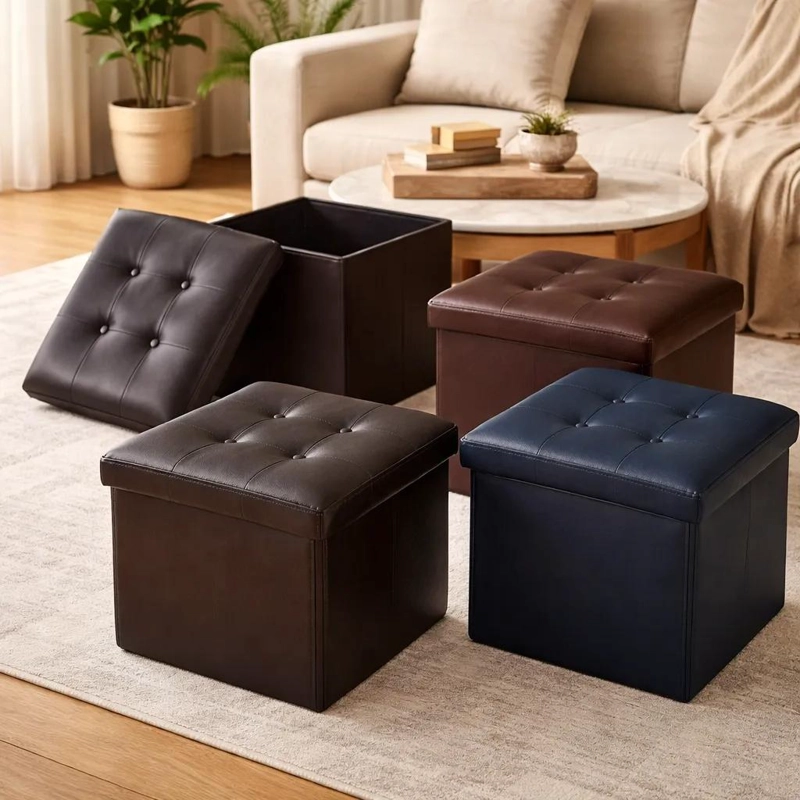 PUFF BAUL ORGANIZADOR PLEGABLE PARA ALMACENAMIENTO - 4