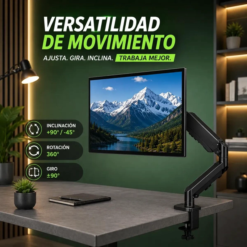 SOPORTE ARTICULADO PARA MONITOR DE 17 A 32 PULGADAS - 6