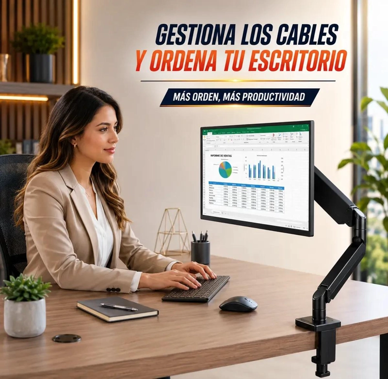 SOPORTE ARTICULADO PARA MONITOR DE 17 A 32 PULGADAS - 8