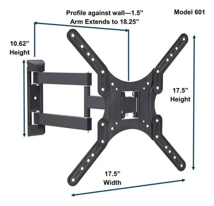SOPORTE ARTICULADO DE ACERO PARA TV DE 15 A 58 PULGADAS - 3