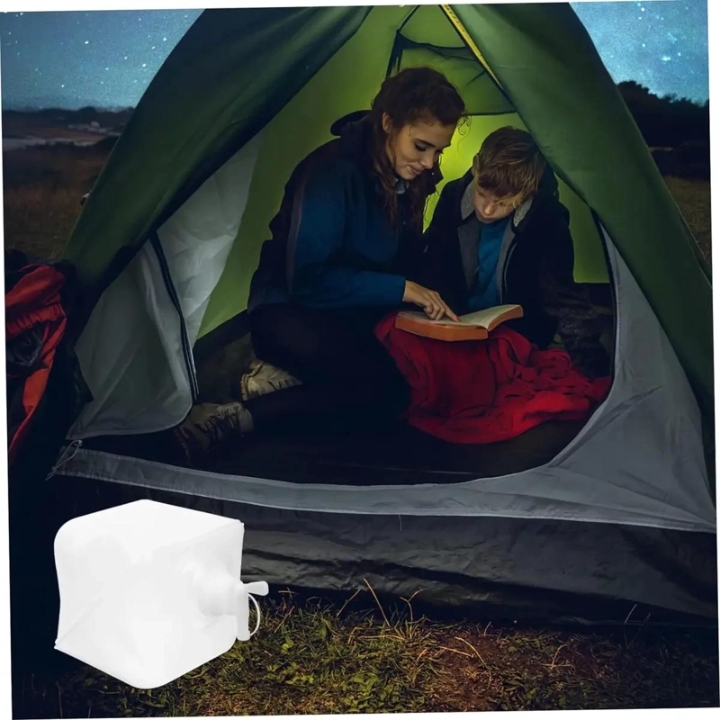 CONTENEDOR PLEGABLE DE AGUA 10 LITROS PARA CAMPING Y EXCURSIONES - 8