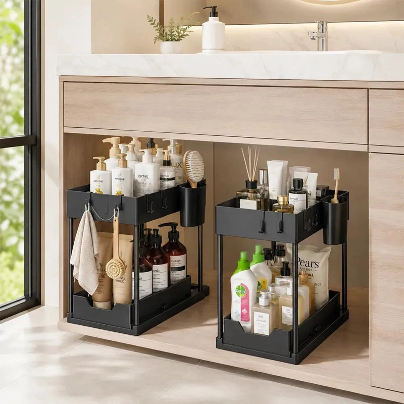 ORGANIZADOR MULTIFUNCIONAL DE 2 NIVELES PARA BAÑO Y COCINA - 6