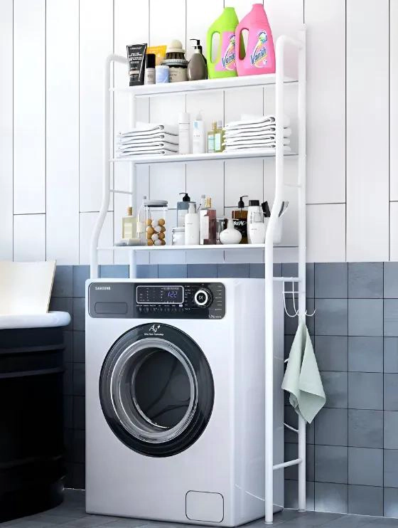 ESTANTE ORGANIZADOR METALICO DE 3 NIVELES PARA BAÑO - 2