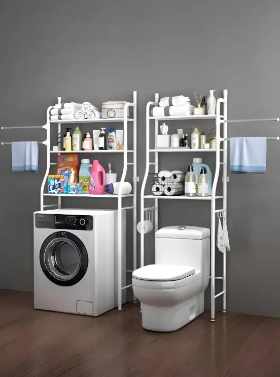 ESTANTE ORGANIZADOR METALICO DE 3 NIVELES PARA BAÑO - 5