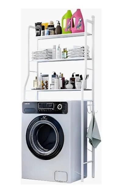 ESTANTE ORGANIZADOR METALICO DE 3 NIVELES PARA BAÑO - 9