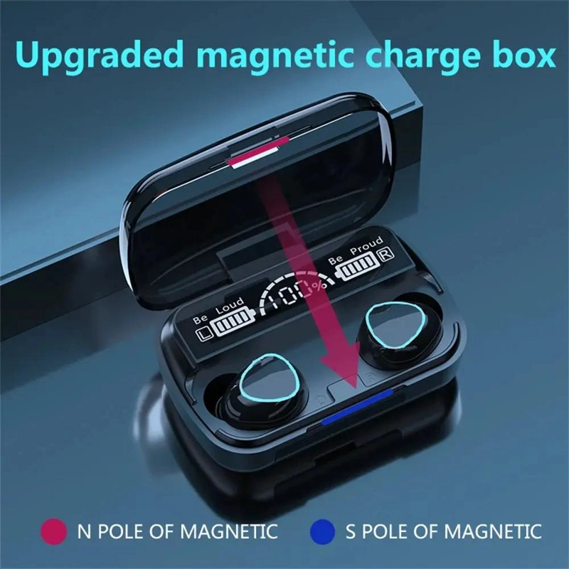 AUDIFONOS INALAMBRICOS BLUETOOTH CON INDICADOR DE CARGA - 10