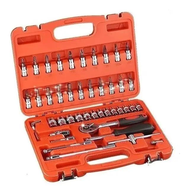 KIT DE HERRAMIENTAS EN MALETIN DE 46 PIEZAS - 1