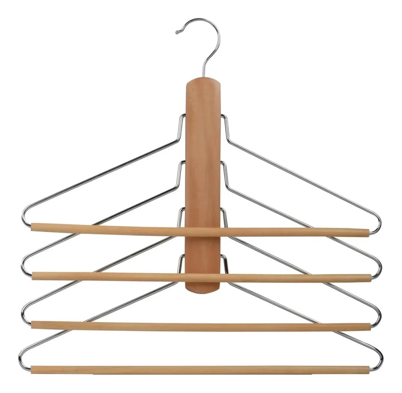 COLGADOR DE MADERA NATURAL PARA OPTIMIZAR ESPACIO - 1
