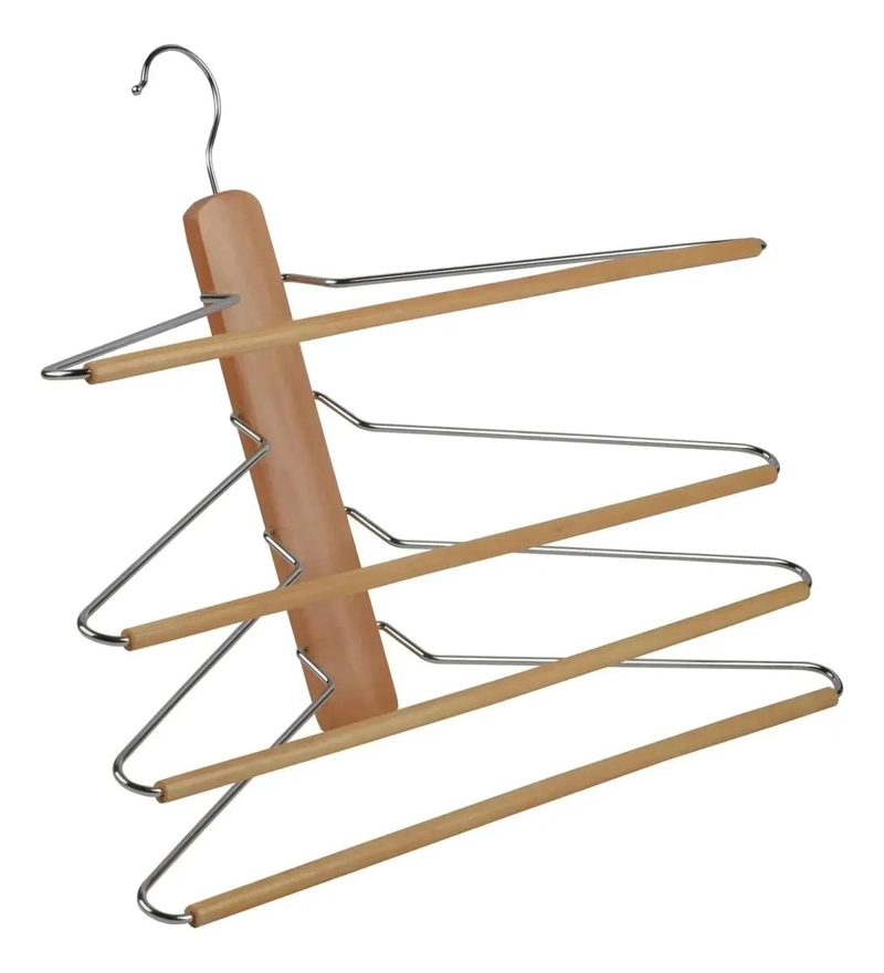 COLGADOR DE MADERA NATURAL PARA OPTIMIZAR ESPACIO - 3