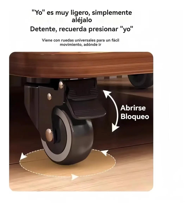 MESA CENTRO DECORATIVA DE MADERA CON TRES NIVELES Y DISEÑO MODERNO - 9
