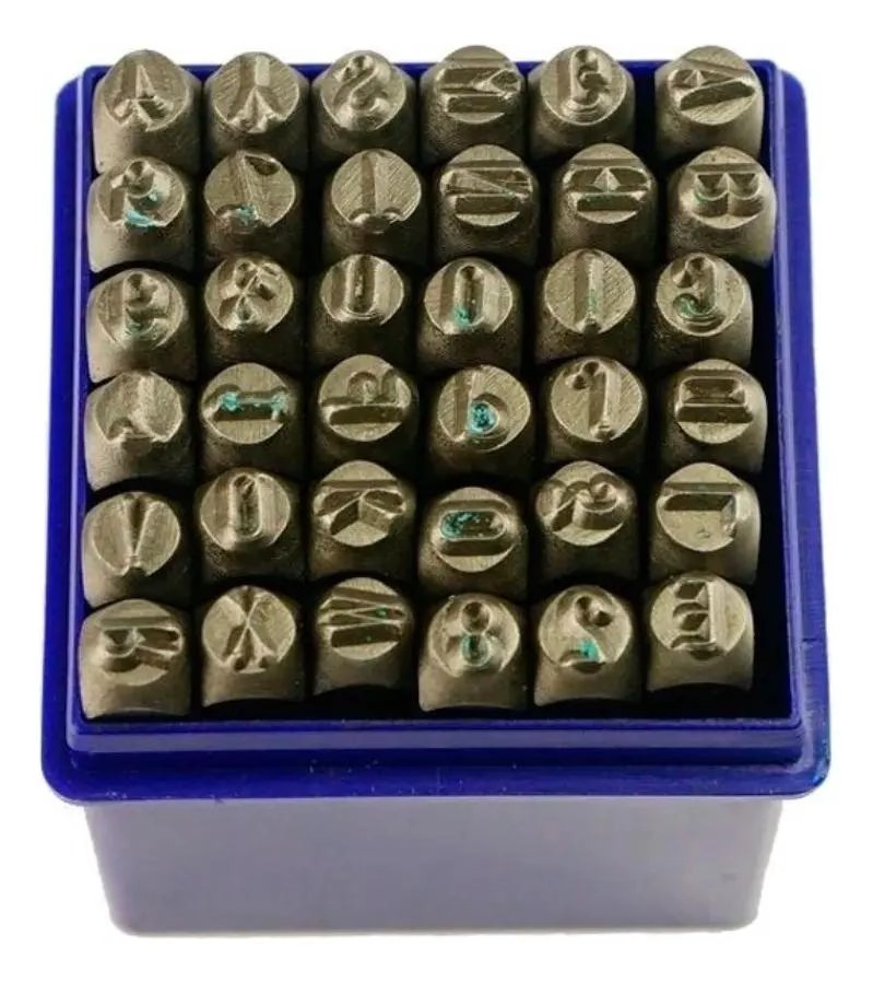 NUMEROS Y LETRAS DE GOLPE 5MM 36 PIEZAS - 3