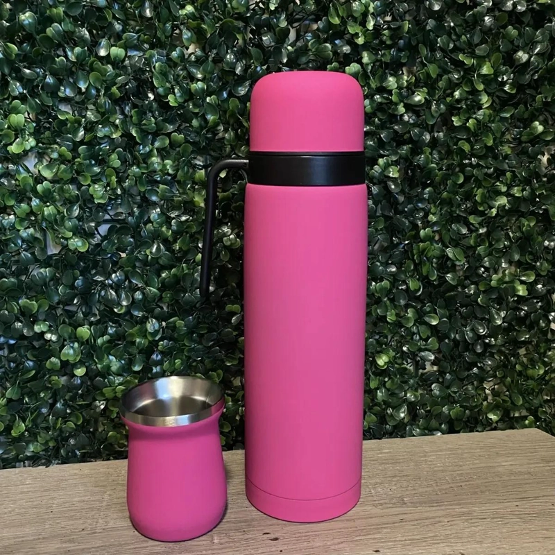 TERMO ACERO INOXIDABLE 1 LITRO PARA BEBIDAS CALIENTES Y FRIAS - 1