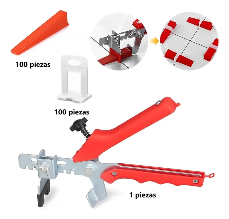 KIT DE NIVELACION PARA CERAMICOS CON CUÑAS Y CLIPS - 2