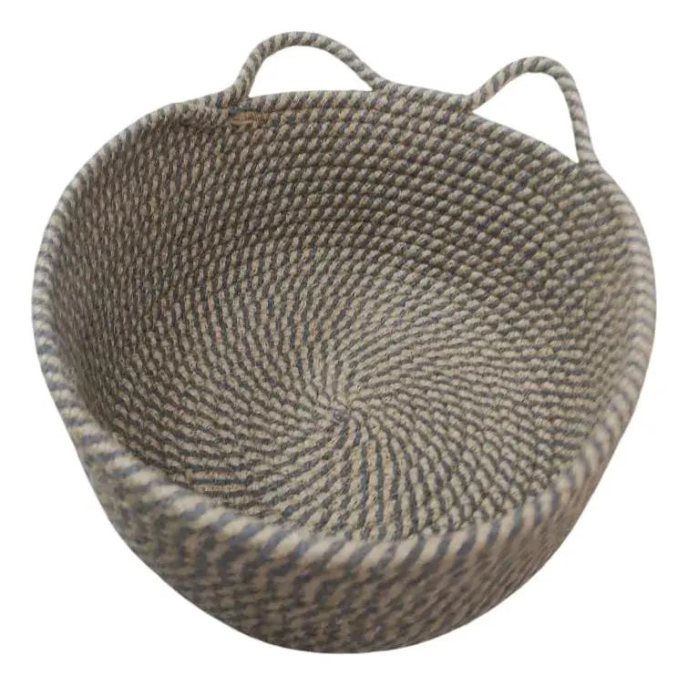 SET DE 3 CANASTOS TEJIDOS PARA ORGANIZACION Y DECORACION - 3