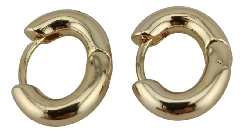 AROS ARGOLLAS DE BAÑO DE ORO ELEGANTES Y MODERNOS - 1