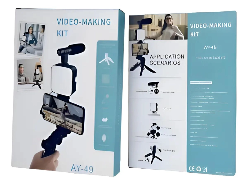 KIT DE LUZ LED Y MICROFONO PARA CREADORES DE CONTENIDO - 1