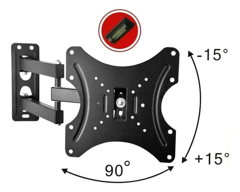 SOPORTE DE TV ARTICULADO DE ACERO PARA PANTALLAS DE 17 A 42 PULGADAS - 8
