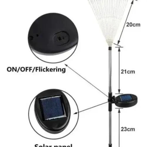 LUCES LED SOLARES FUEGO ARTIFICIAL PARA JARDIN Y TERRAZA - 2
