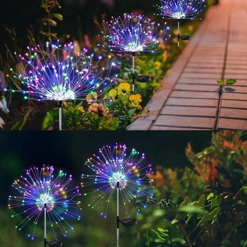 LUCES LED SOLARES FUEGO ARTIFICIAL PARA JARDIN Y TERRAZA - 5