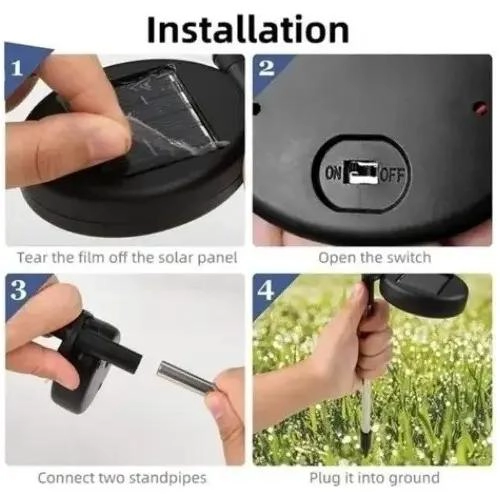 LUCES LED SOLARES FUEGO ARTIFICIAL PARA JARDIN Y TERRAZA - 6