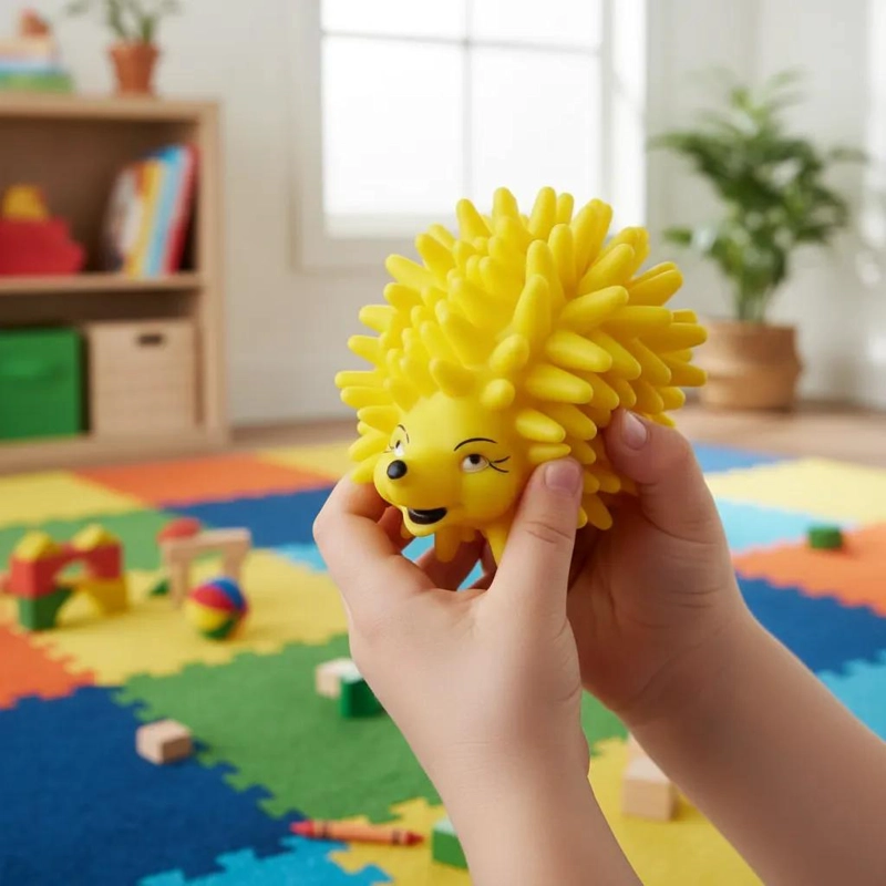 JUGUETE ERIZO TEXTURIZADO PARA PERROS, IDEAL PARA JUGAR Y MORDER - 1