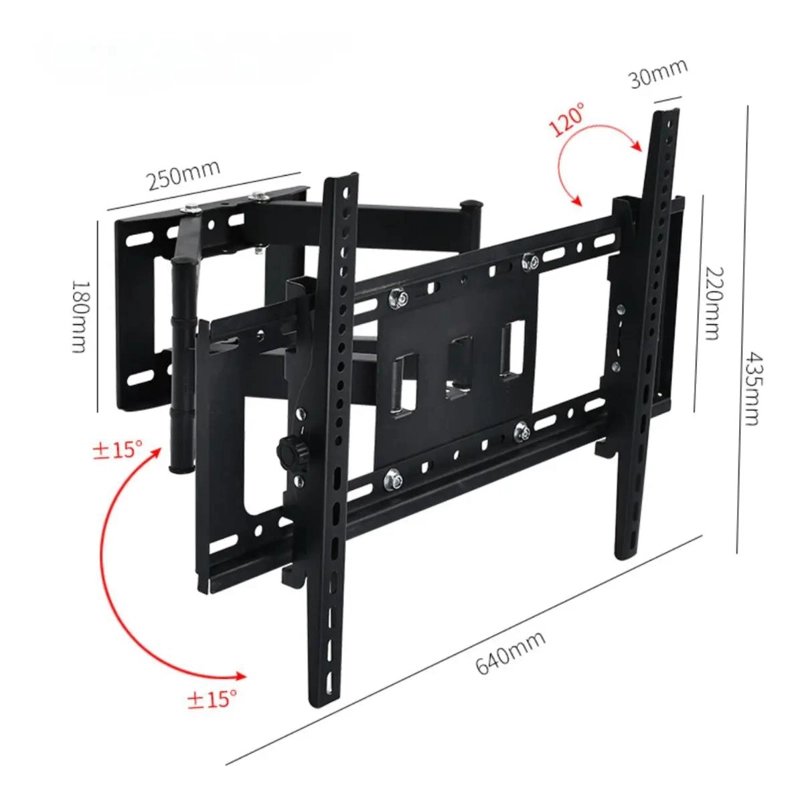 SOPORTE DE PARED ARTICULADO PARA TELEVISORES DE 40 A 80 PULGADAS - 6
