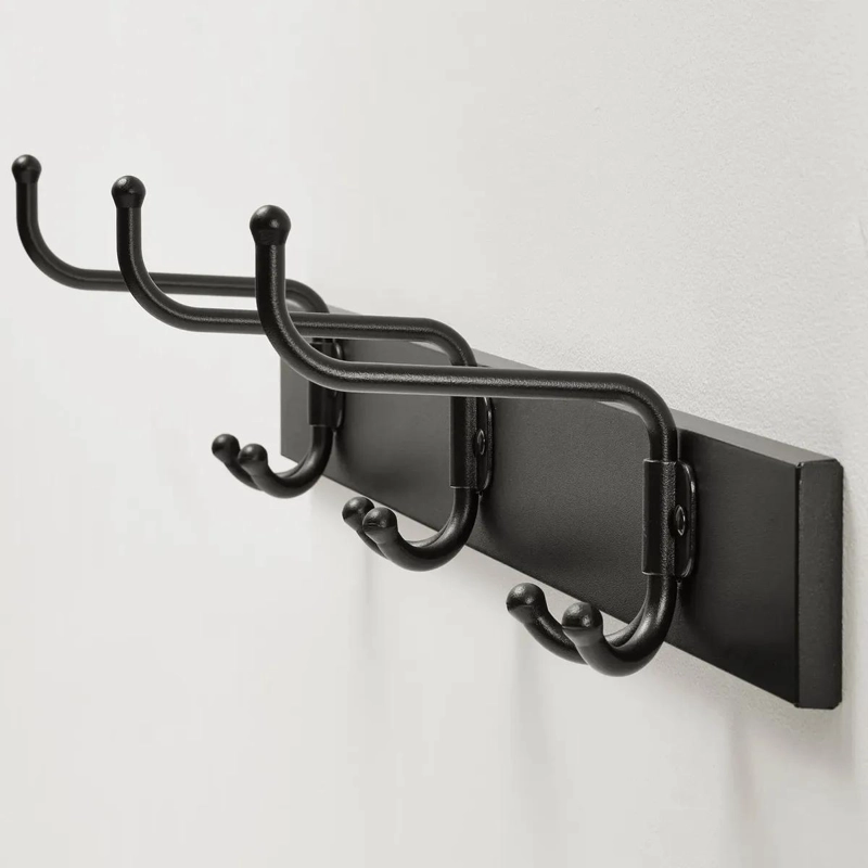 PERCHERO DE PARED EXTENSIBLE CON 3 GANCHOS DE ACERO - 2