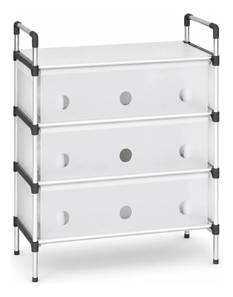 ZAPATERO ORGANIZADOR DE 4 NIVELES CON TAPA TRANSPARENTE - 1