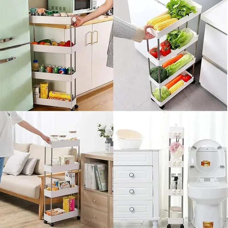 CARRITO ORGANIZADOR MOVIL DE COCINA Y BAÑO CON 4 NIVELES - 2
