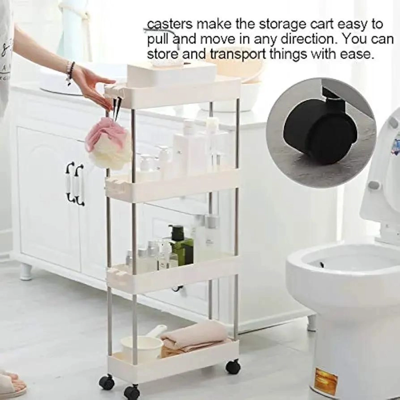 CARRITO ORGANIZADOR MOVIL DE COCINA Y BAÑO CON 4 NIVELES - 5