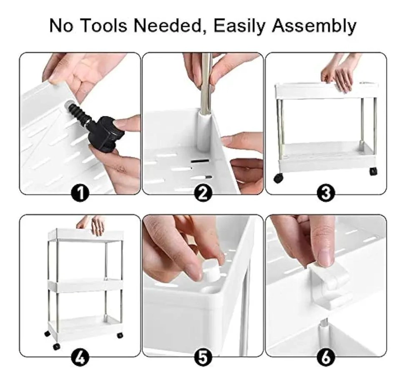 CARRITO ORGANIZADOR MOVIL DE COCINA Y BAÑO CON 4 NIVELES - 6