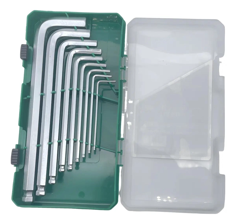 SET DE 9 LLAVES ALLEN LARGAS PARA HERRAMIENTAS INDUSTRIALES - 1