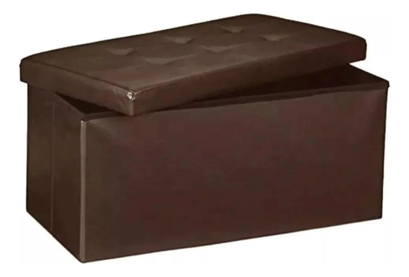 PUFF BAUL ORGANIZADOR PLEGABLE VINTAGE PARA ALMACENAJE - 3