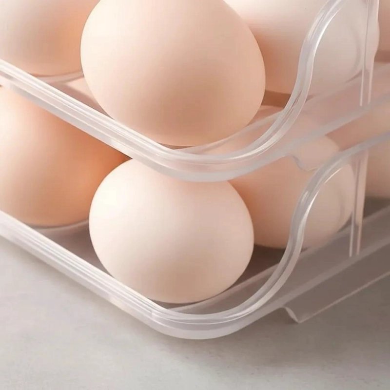 DISPENSADOR AUTOMATICO DE HUEVOS DOBLE FILA PARA COCINA - 5