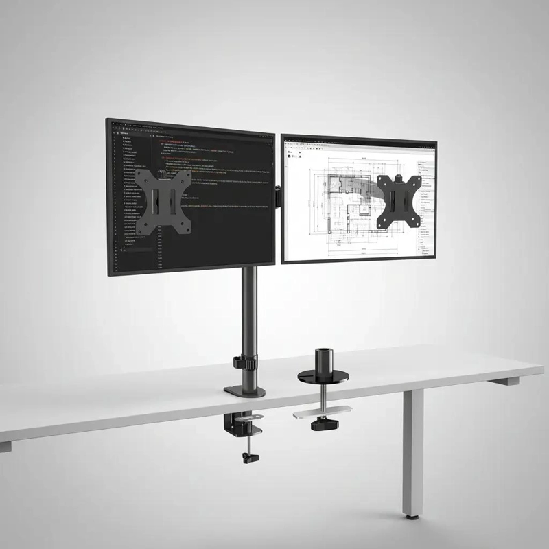 SOPORTE ARTICULADO PARA DOS MONITORES EN COLOR NEGRO - 4