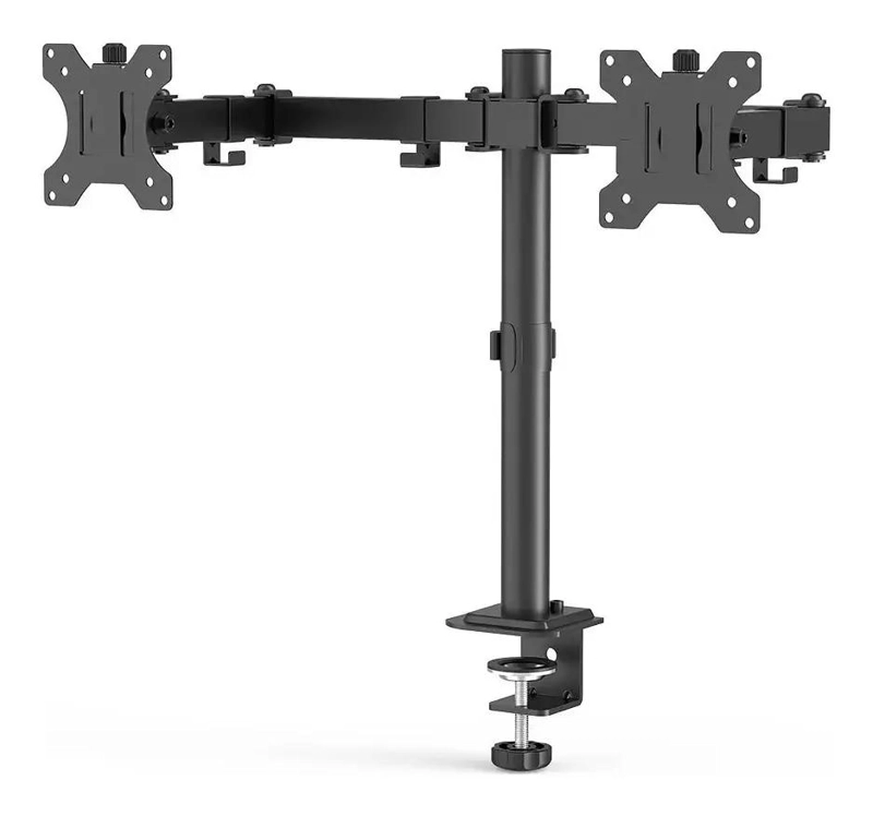SOPORTE ARTICULADO PARA DOS MONITORES EN COLOR NEGRO - 6