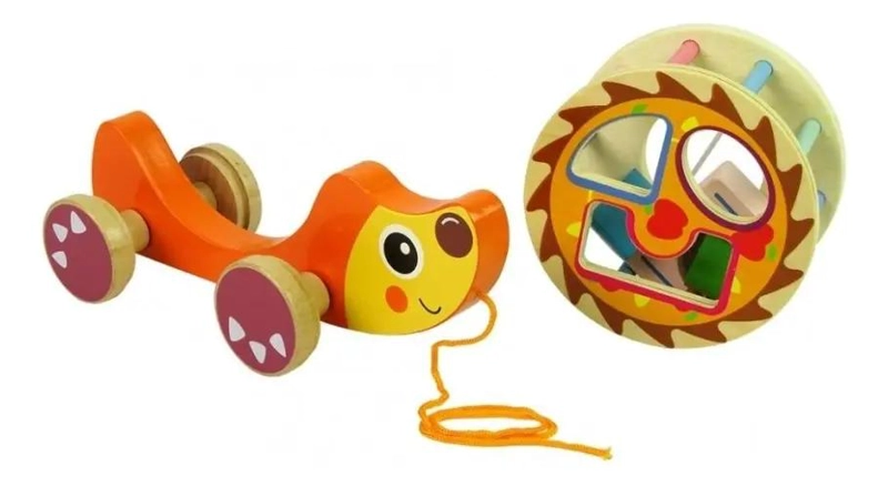 JUEGO DE ENCAJE MONTESSORI ERIZO DIDACTICO DE MADERA - 5