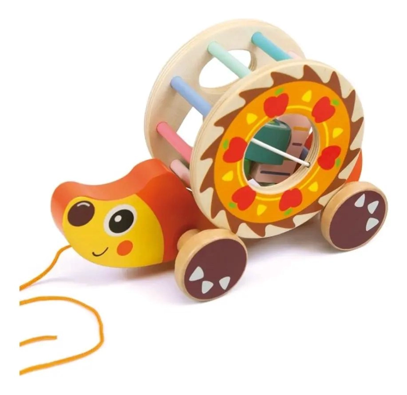 JUEGO DE ENCAJE MONTESSORI ERIZO DIDACTICO DE MADERA - 7