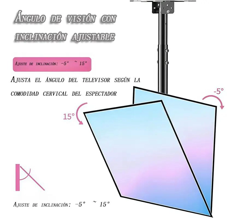 SOPORTE DE TECHO PARA TELEVISORES DE 32 A 75 PULGADAS - 3