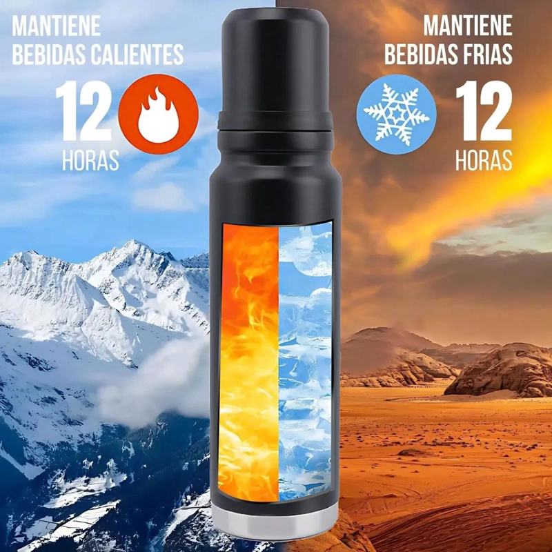 SET TERMO DE AGUA FRIO CALOR 1.3L Y MATE 236ML CON BOMBILLA - 3