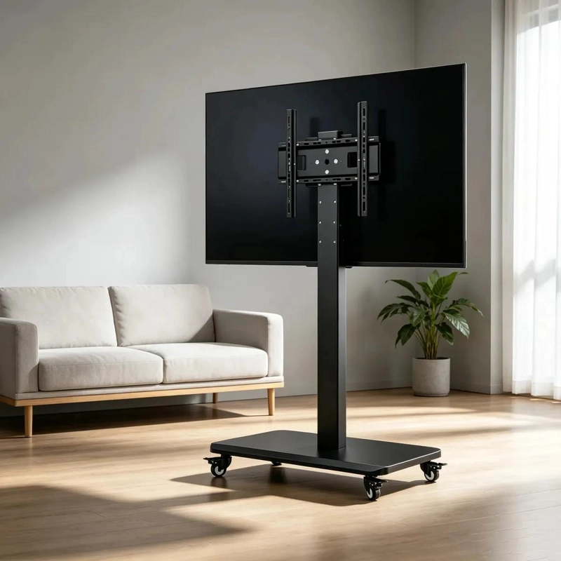 SOPORTE MOVIL PARA TELEVISORES DE 32 A 55 PULGADAS CON RUEDAS - 4